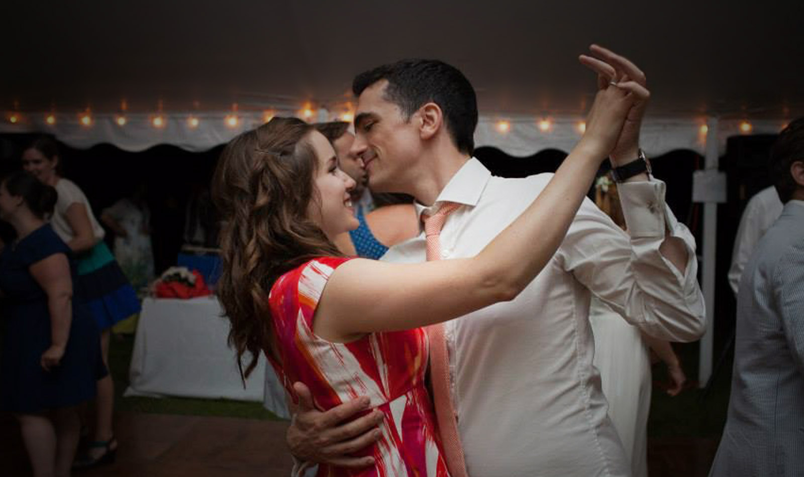 Sarah and James dancing